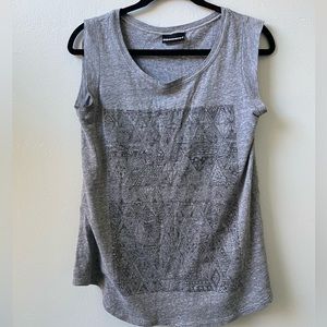 Nooworks heather gray graphic tank